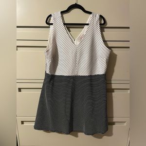 Loft EUC Striped Dress Size 22W